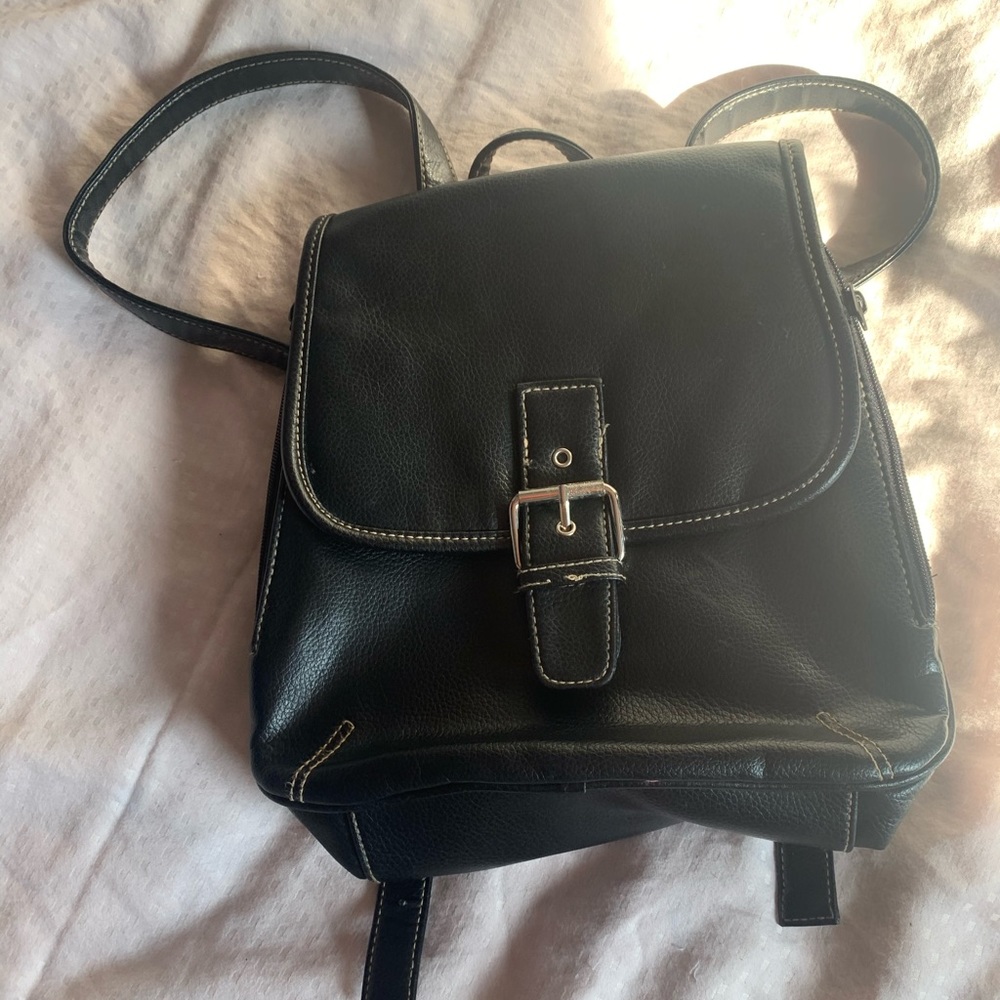 Leather Strap backpack